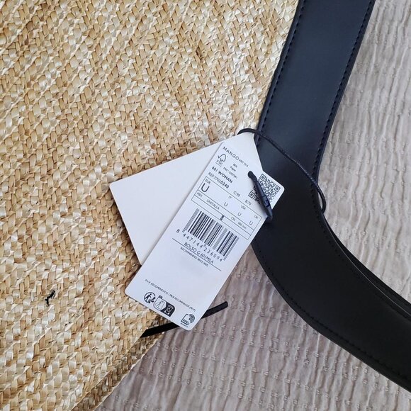 MANGO Natural Fibre Basket Bag - Picture 6 of 8